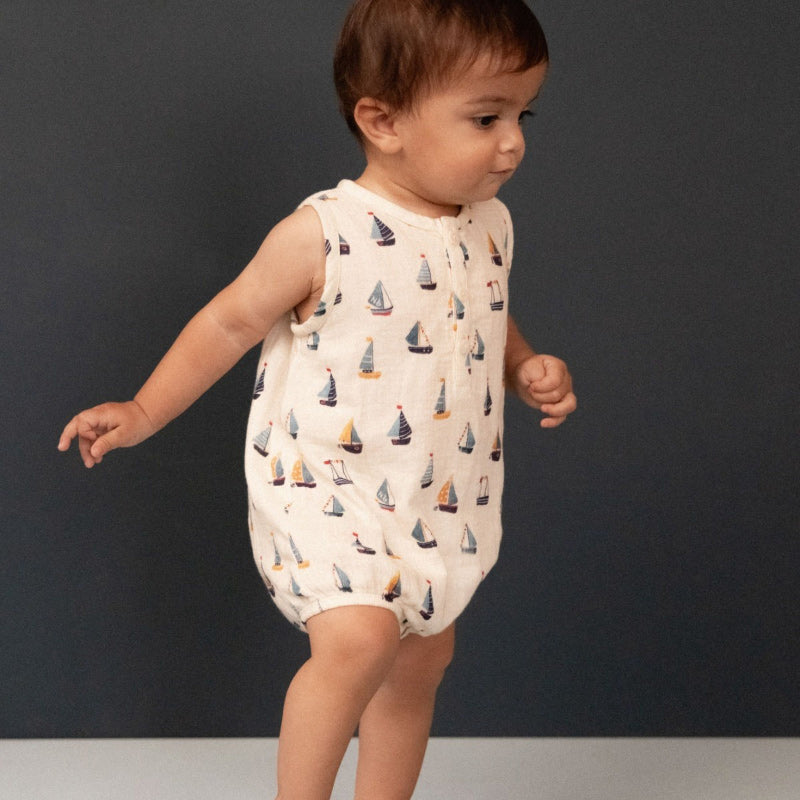Nature Baby Cedar Suit Muslin - Regatta
