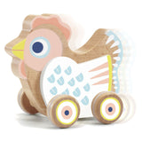 Djeco Baby Sing Hen On Wheels