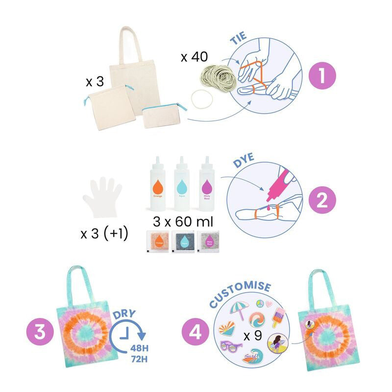Djeco Do It Yourself Tie Dye Bag