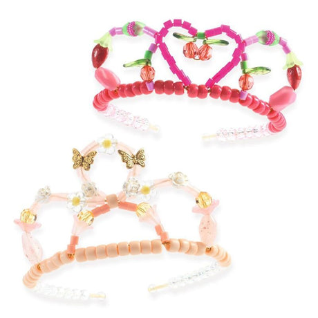Djeco Duo of Tiaras Bead Kit - Pink