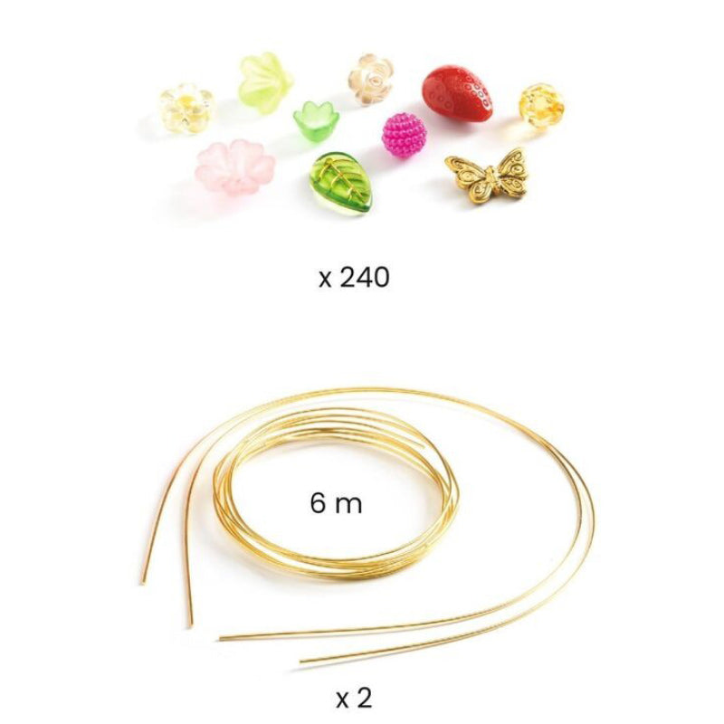 Djeco Duo of Tiaras Bead Kit - Pink