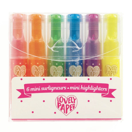 Djeco 6 Mini Highlighters - Fluro