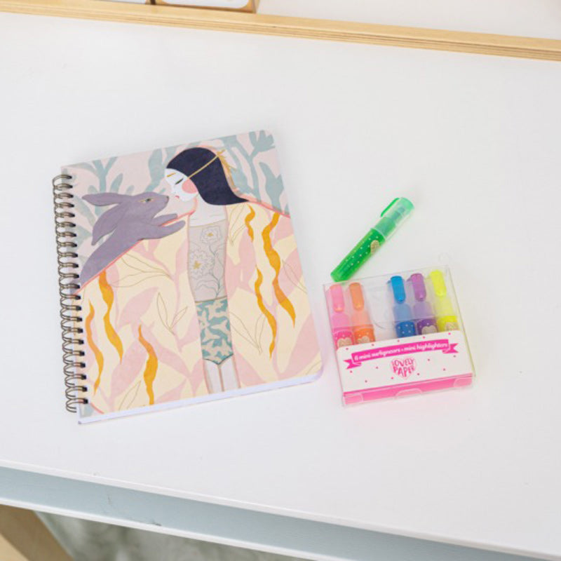 Djeco 6 Mini Highlighters - Fluro