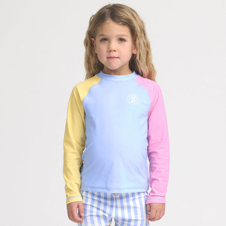 Crywolf Long Sleeve Rash Vest - Pop Colourblock