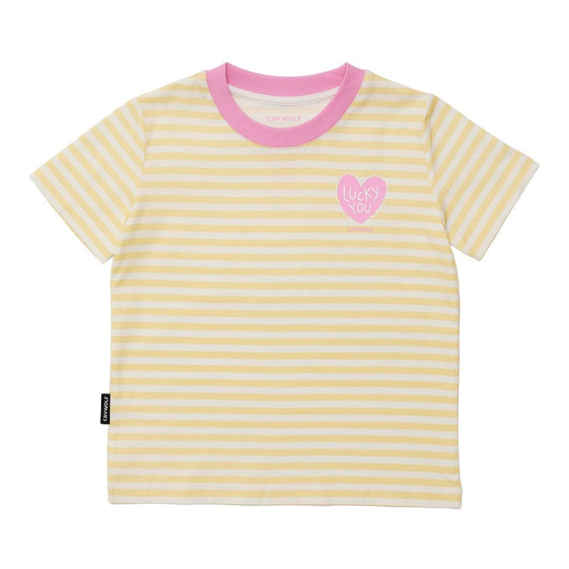 Crywolf Sun Smart T-Shirt - Lucky You Stripe