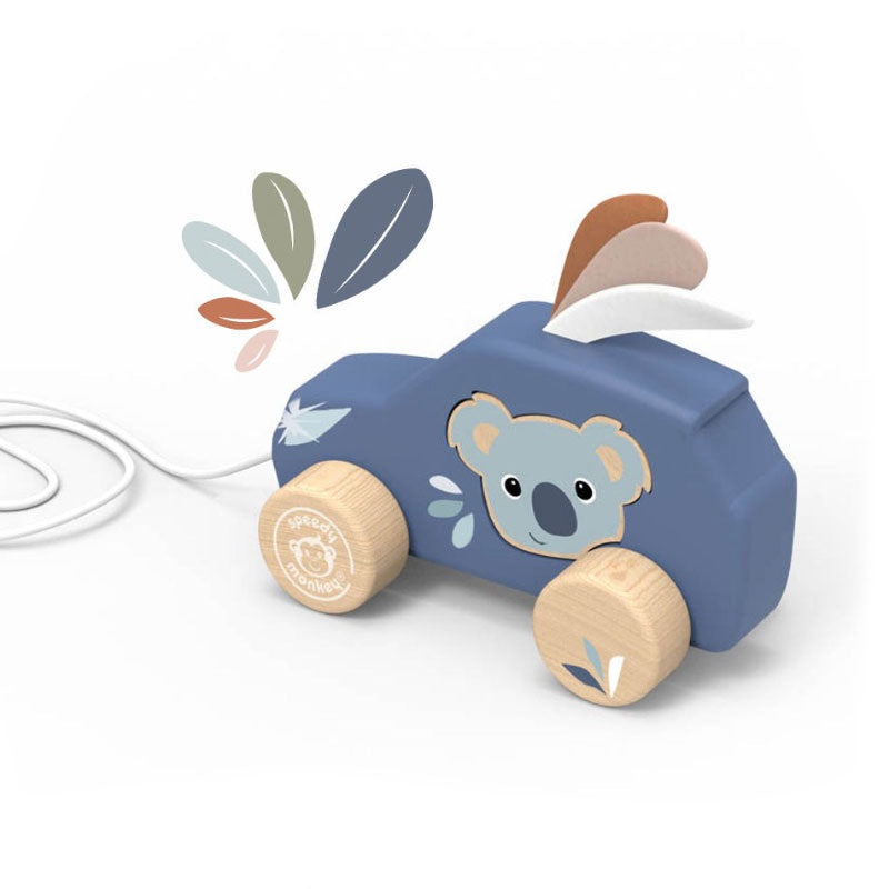 Pull Along Car - Koala