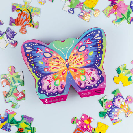 Classic Floor Puzzle 36PC - Butterfly Garden Foil