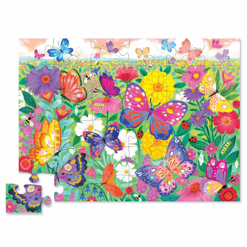 Classic Floor Puzzle 36PC - Butterfly Garden Foil