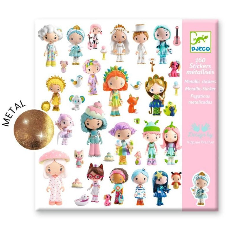 Djeco 160 Metallic Stickers - Tinyly