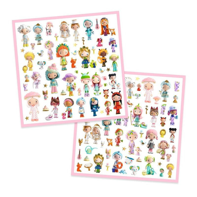 Djeco 160 Metallic Stickers - Tinyly