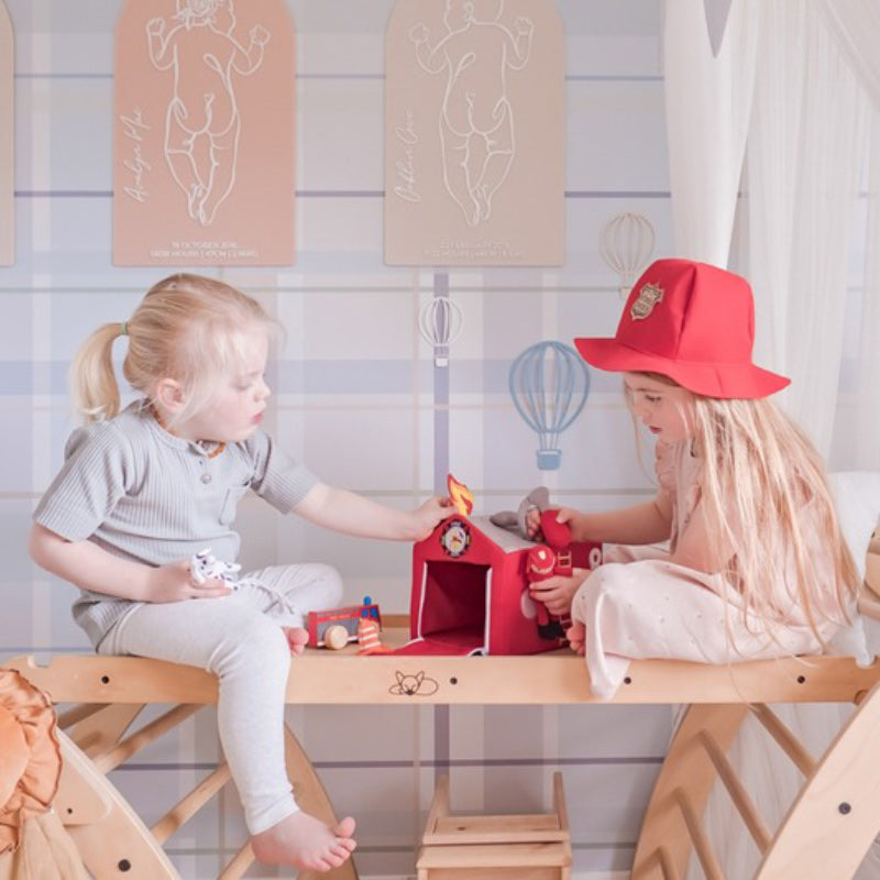 Fabric Fire Station Toy Set
