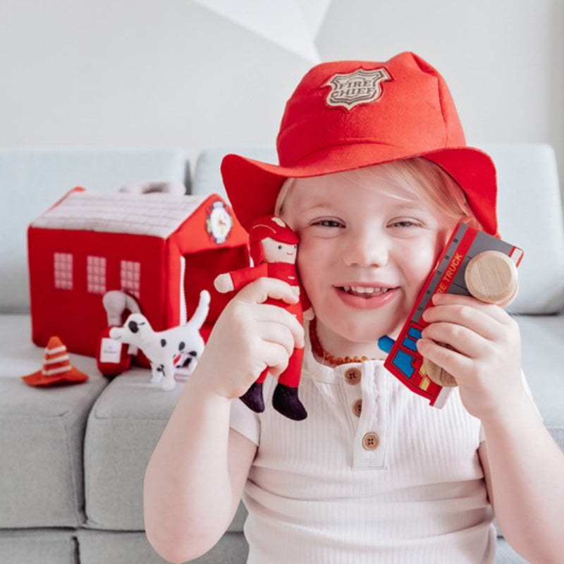 Fabric Fire Station Toy Set