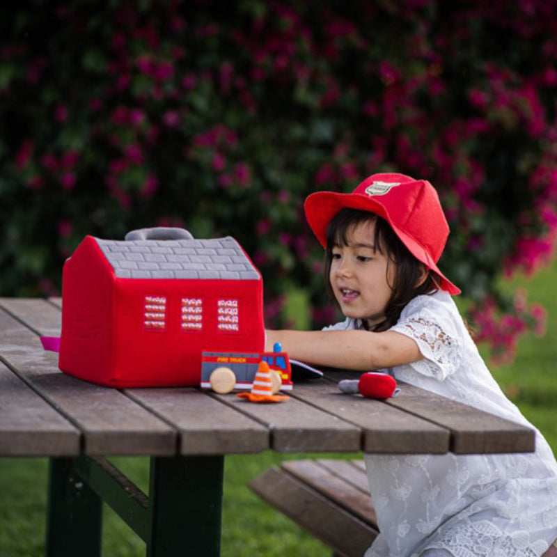 Fabric Fire Station Toy Set