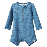 Nature Baby One Piece Bathing Trunks - Blue Whale