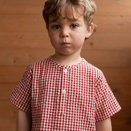 Nature Baby Caravan Shirt - Red Check