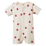 Nature Baby Summer Sleepy Suit - Flora Red