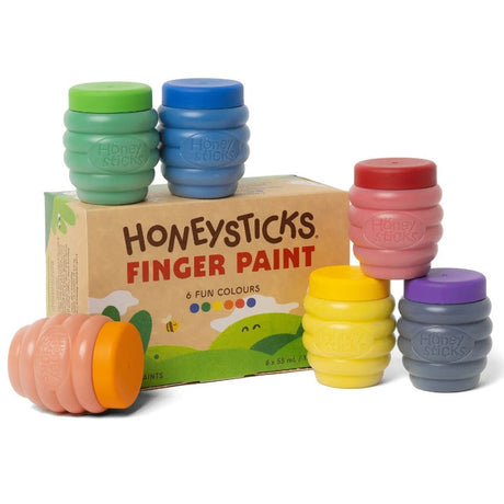Honeysticks Finger Paint 6PK 55ml