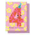 Age 4 Card - Smilies