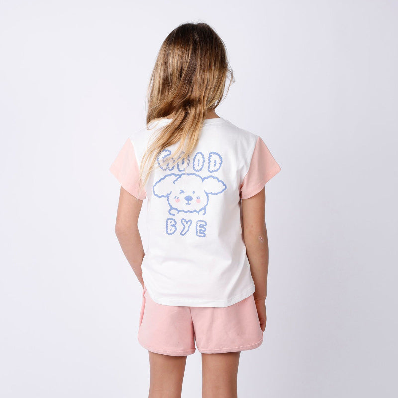 Minti Tee - Hello Bunny Bye Puppy