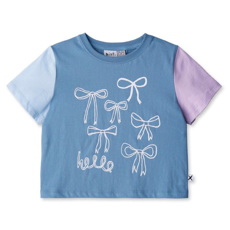 Minti Cropped Tee - Lots of Bows
