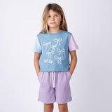 Minti Cropped Tee - Lots of Bows