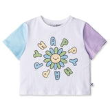 Minti Cropped Tee - Happy Happy