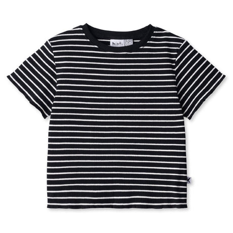 Minti Deluxe Rib Tee - Black Stripe