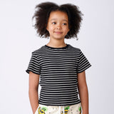 Minti Deluxe Rib Tee - Black Stripe