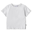 Minti Deluxe Rib Tee - White