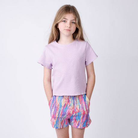 Minti Deluxe Rib Tee - Light Purple