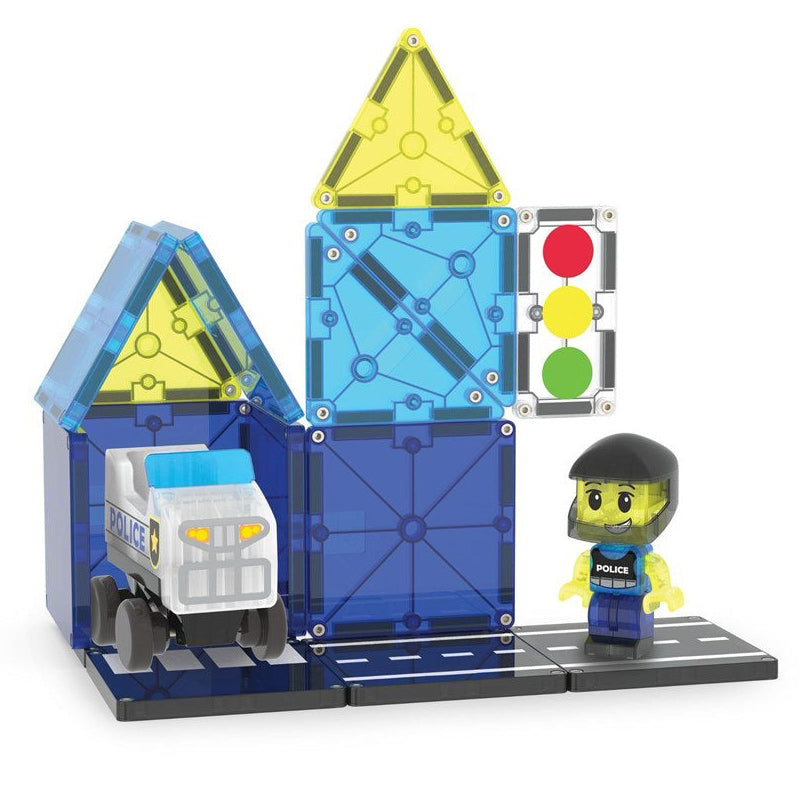 Magna Tiles Police Patrol 20PC