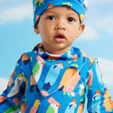 Halcyon Nights Bib - Flamin' Galah Blue