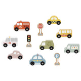 Wooden Transportation And Street Sign Set