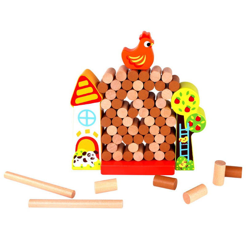Chicken Drop Block Game