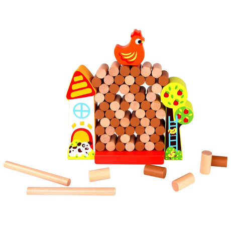 Chicken Drop Block Game
