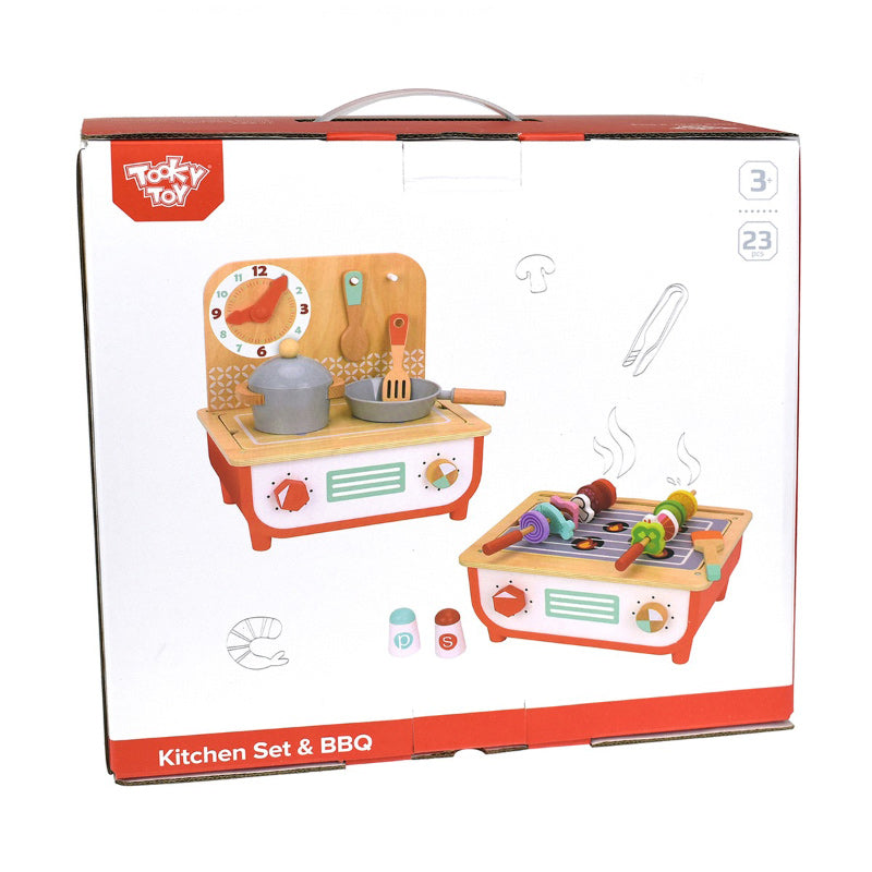 Wooden Kitchen Set & BBQ