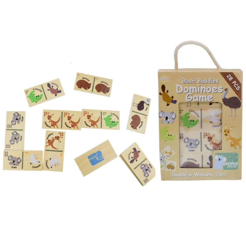 Wooden Domino Set - Australian Bush Buddies