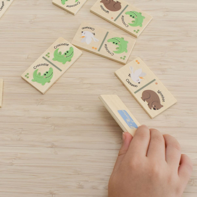 Wooden Domino Set - Australian Bush Buddies