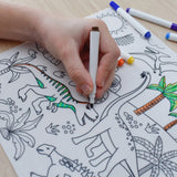 Reusable Silicone Drawing Mat - Dinosaurs