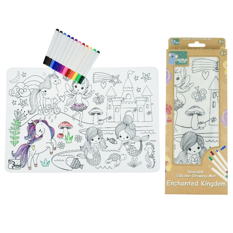 Reusable Silicone Drawing Mat - Enchanted Kingdom