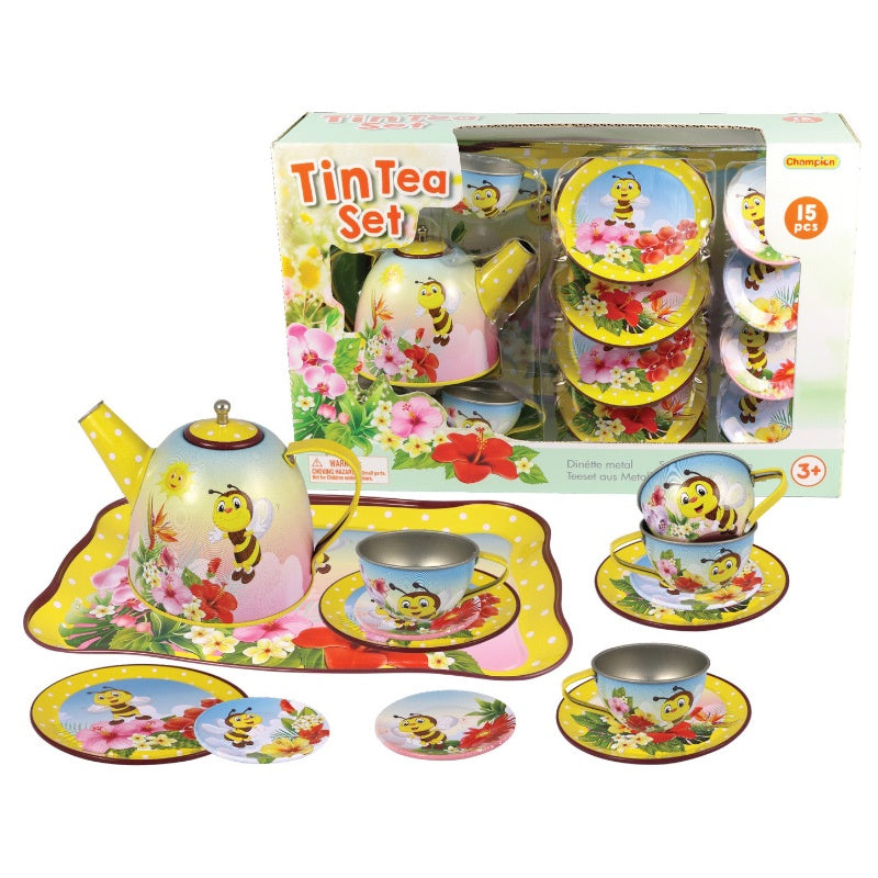 Tin Tea Set - Bee
