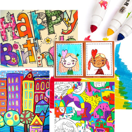 Babyroo Washable Markers 12 Colours