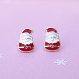 Enchanted Christmas Santa Earrings/Box