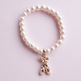 Pink Pearl Ballet Slippers Bracelet