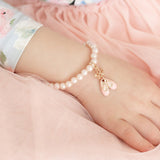 Pink Pearl Ballet Slippers Bracelet