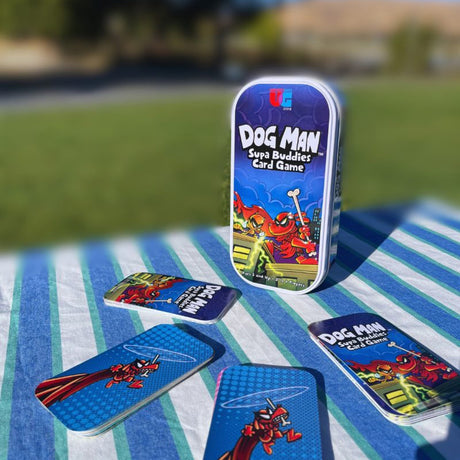 Dog Man Supa Buddies Card Game Tin