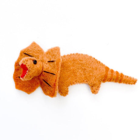 Felt Finger Puppet - Frill Neck Lizard