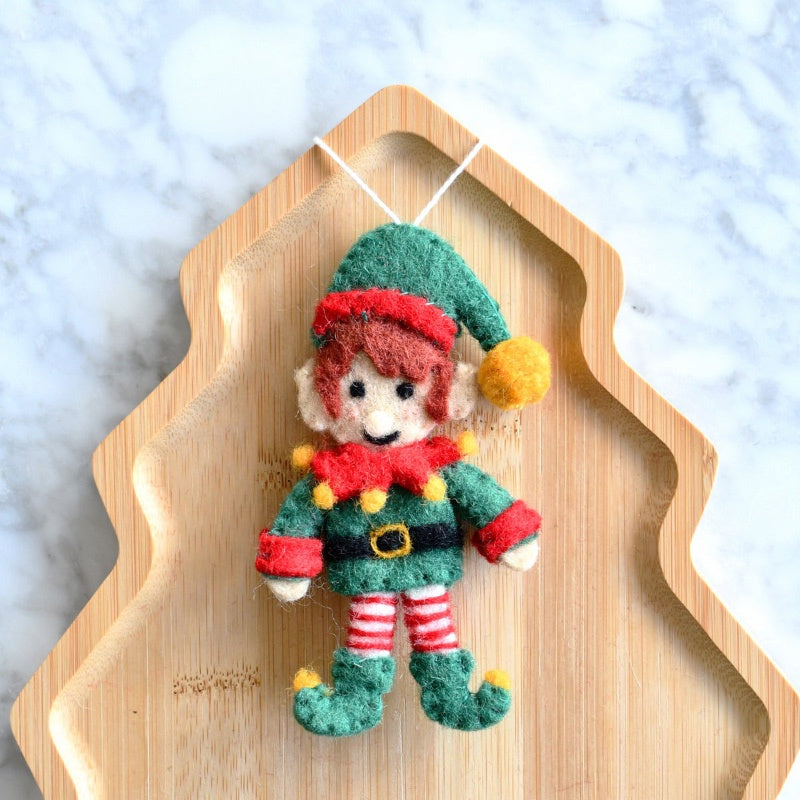 Felt Christmas Elf Ornament
