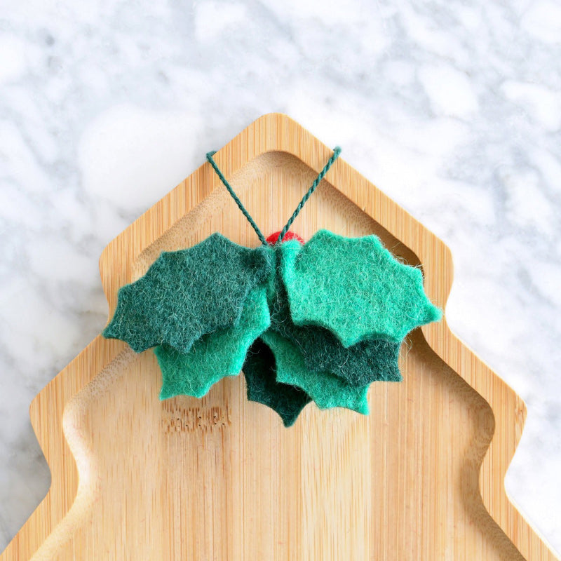 Felt Mistletoe Ornament
