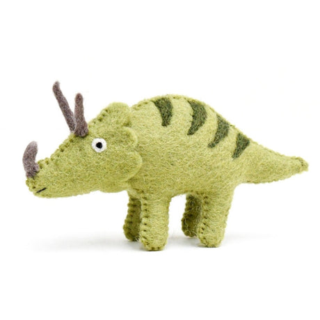 Felt Dinosaur Toy - Triceratops